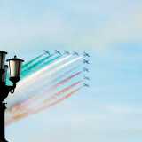 E tra il volo delle Frecce Tricolori (ormai un�abitudine per la sagra)...